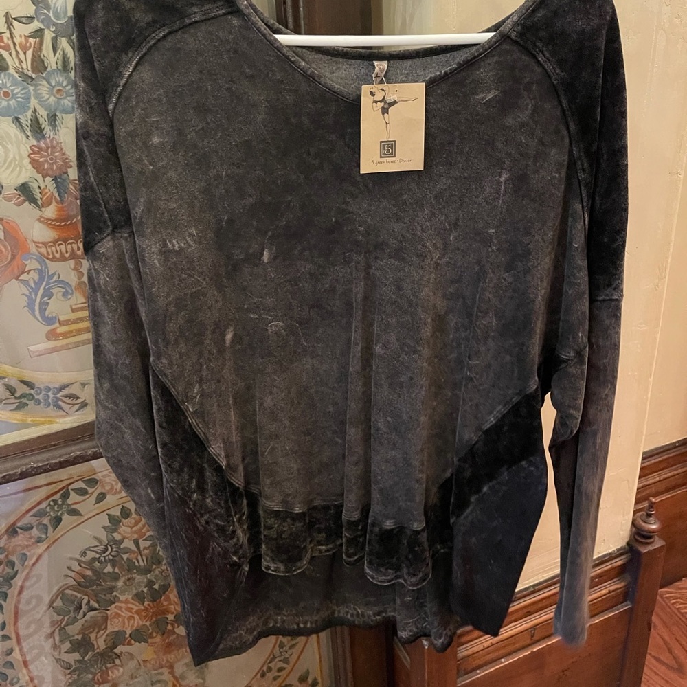 Black and Velvet Blouse from XCVI
